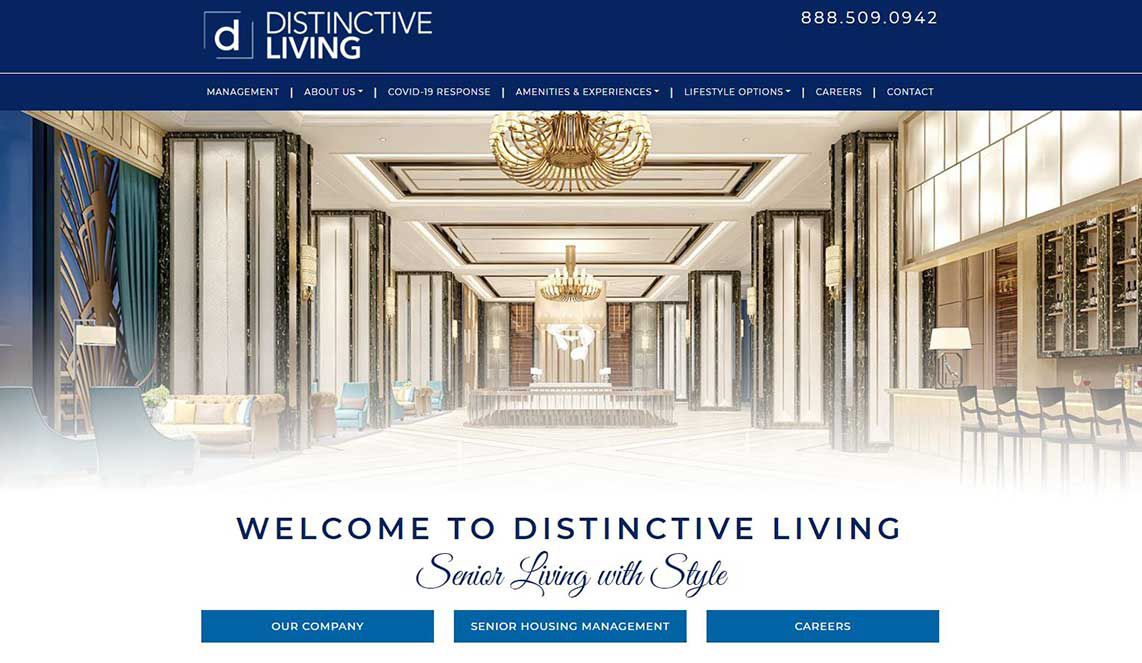 Distinctive Living Website Image